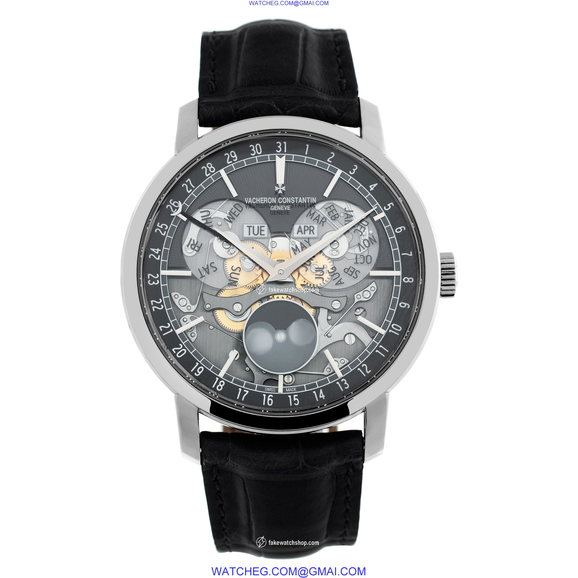 Vacheron Constantin 4020T/000G-B655 Traditionnelle Automatic Male 18k White Gold 2