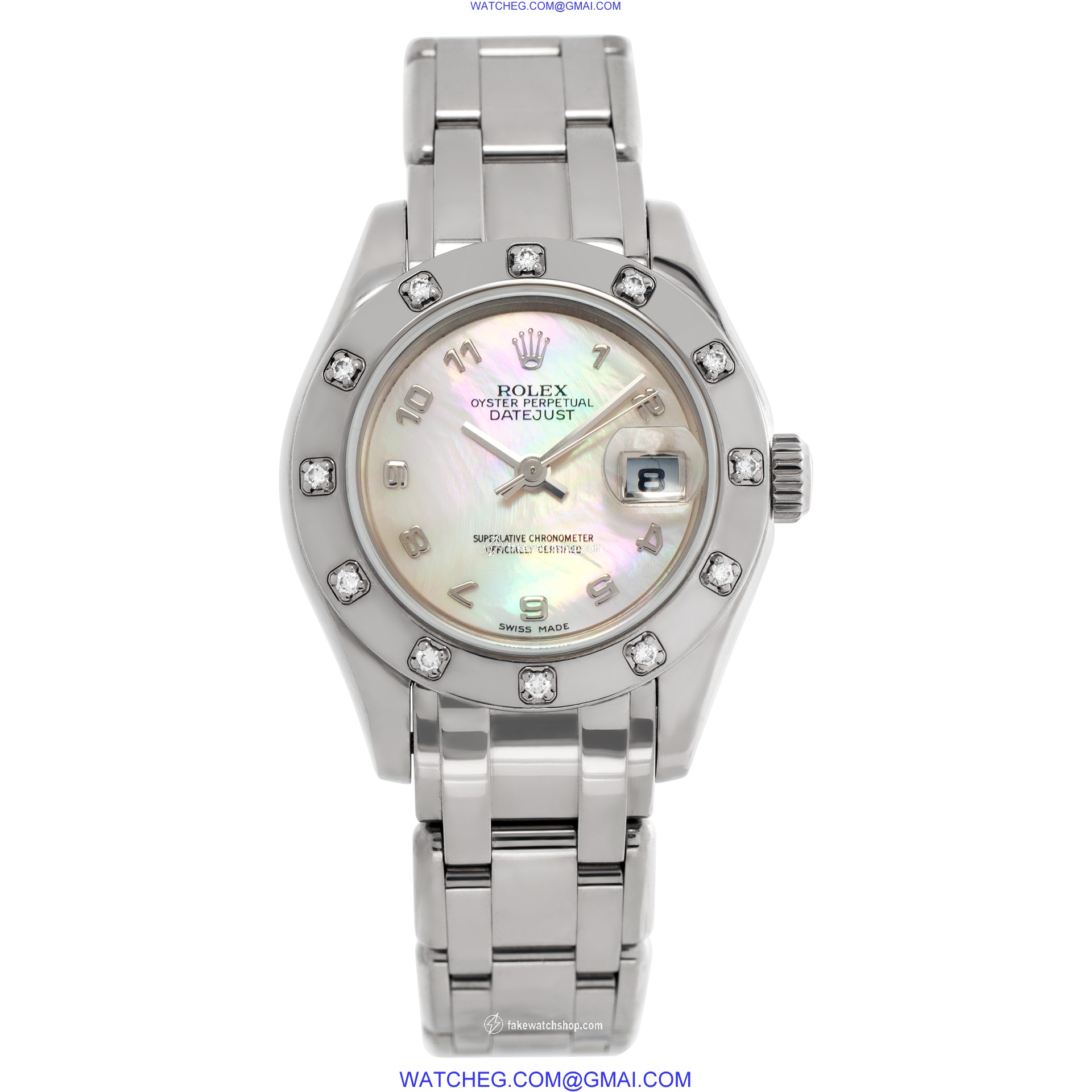 Rolex 80319 Pearlmaster Automatic Female 18k White Gold 2