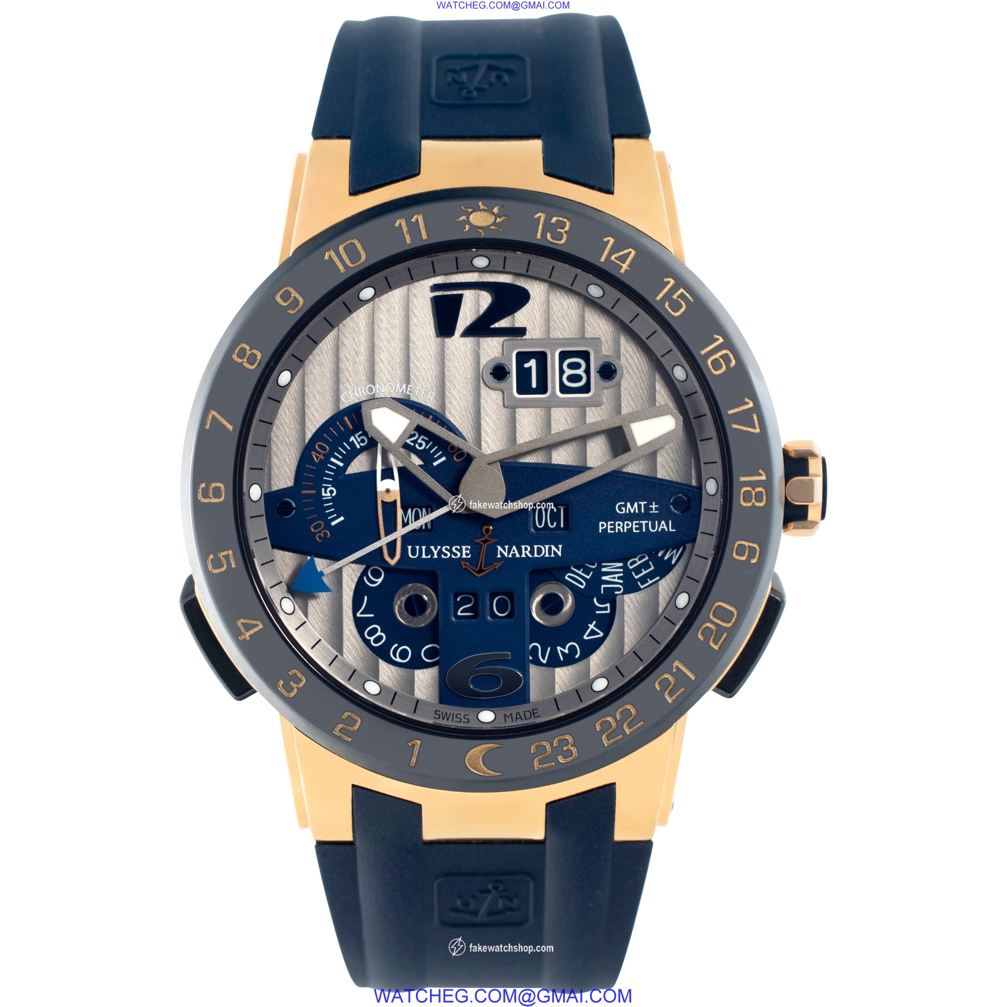 Ulysse Nardin 326-00 El Toro GMT Perpetual Automatic Male 18k yellow gold 2