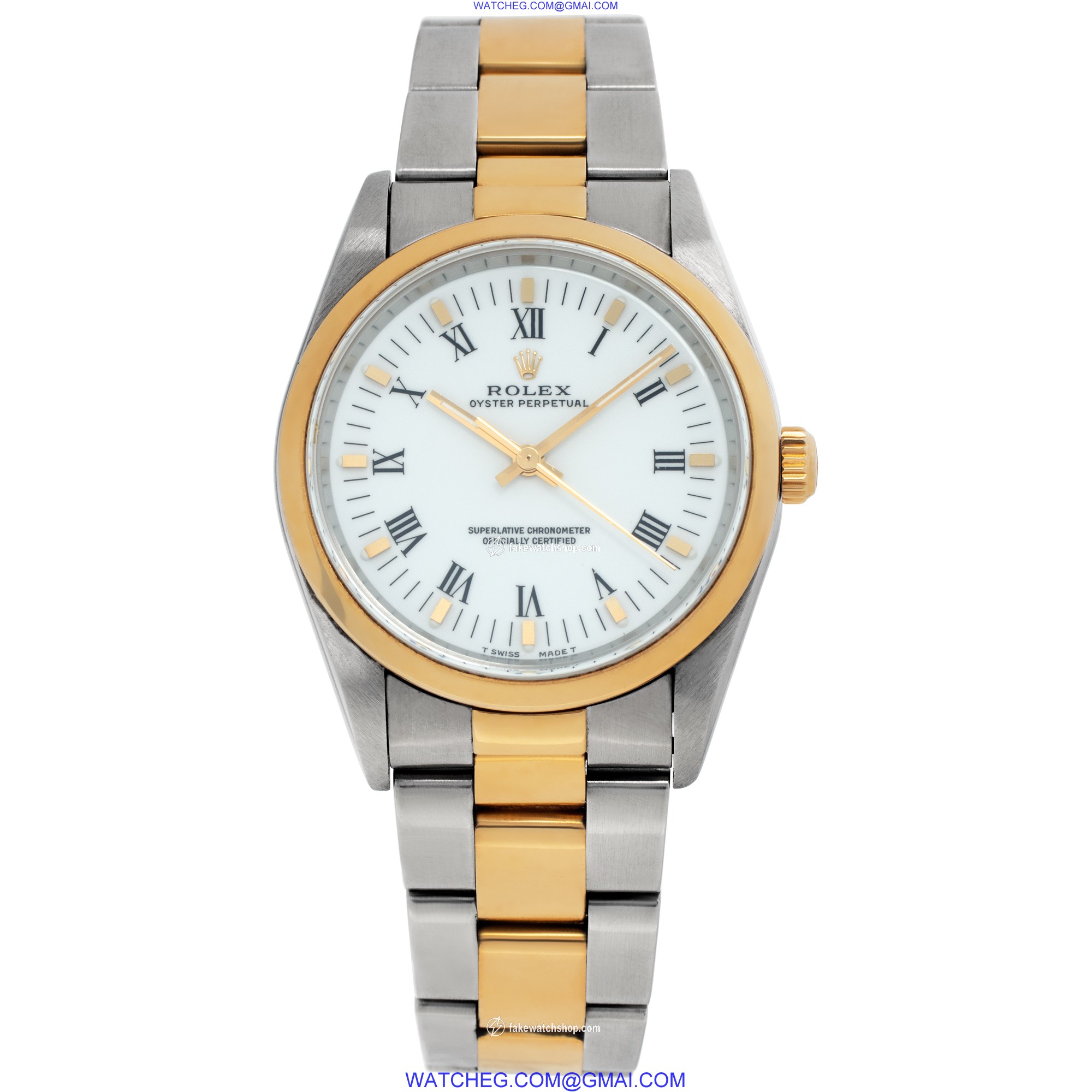 Rolex 14203 Oyster Perpetual Automatic Unisex 18k gold & Stainless Steel 2