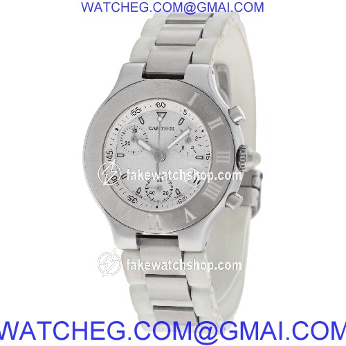 Cartier W10184U2 Chronoscaph 21 Quartz Unisex Stainless Steel 3