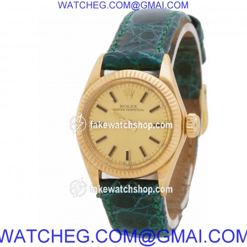 Rolex 6719 Oyster Perpetual Automatic Female 18k yellow gold 3