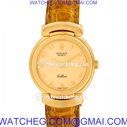 Rolex 6621 Cellini Quartz Female 18k yellow gold 3