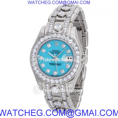 Rolex 69299 Pearlmaster Automatic Female 18k White Gold 3