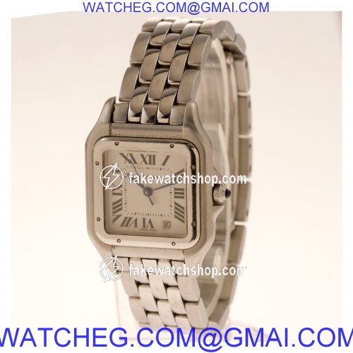 Cartier W25054P5 Panthere Quartz Male Stainless Steel 3