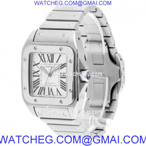 Cartier w200737g Santos 100 Automatic Unisex Stainless Steel 3