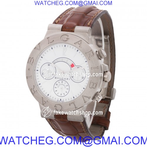 Bvlgari CHW 40GAM Diagono Automatic Male 18k White Gold 3