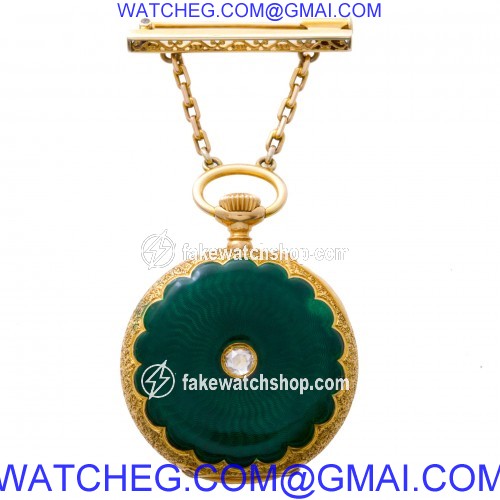 Vacheron Constantin 185030 CASE pocket watch Manual Female 18k yellow gold 3
