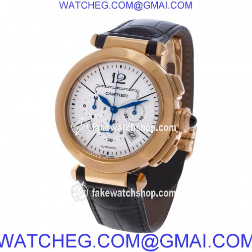 Cartier w3019951 Pasha Automatic Male 18k Pink Gold 3