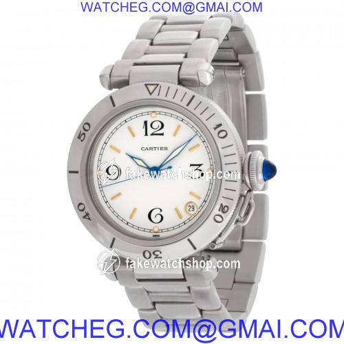 Cartier 102443 Pasha 35 Automatic Female Stainless Steel 3