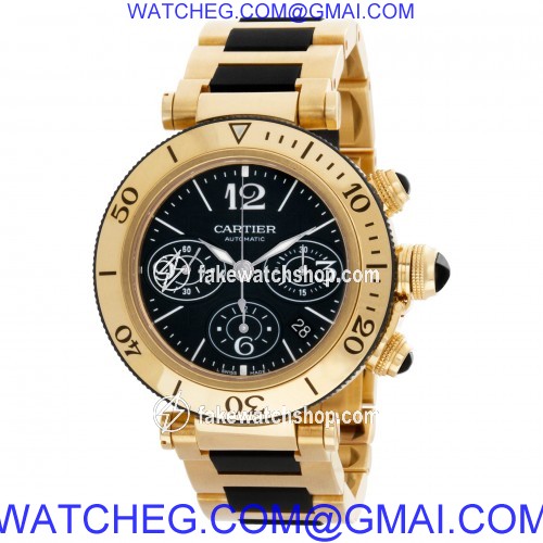 Cartier W301970M Pasha Seatimer Automatic Male 18k yellow gold 3