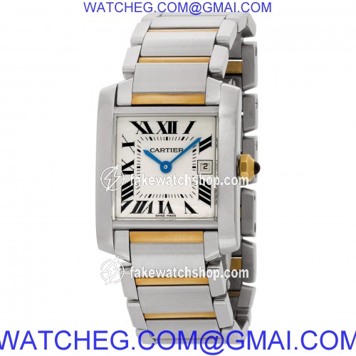 Cartier W51012Q4 Tank Francaise Quartz Female Stainless Steel 3