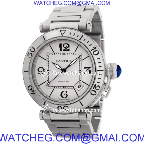 Cartier w31080m7 Pasha Seatimer Automatic Male Stainless Steel 3