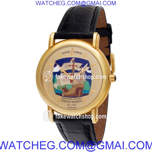 Ulysse Nardin 131-77-9 San Marco Automatic Male 18k yellow gold 3