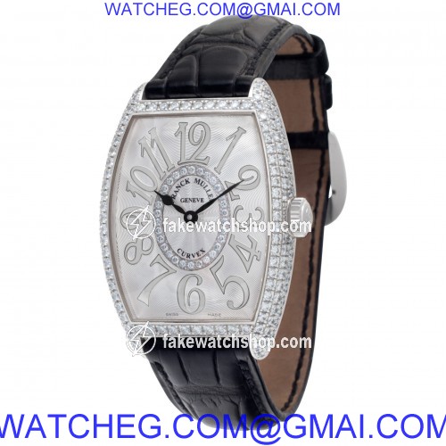 Franck Muller 2852 QZ D CD 1R Curvex Quartz Unisex 18k White Gold 3