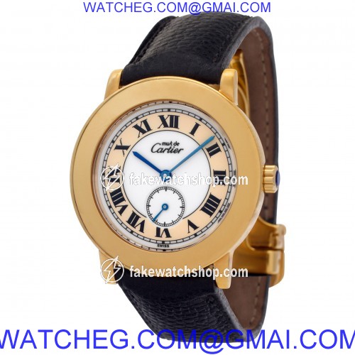 Cartier 1810 Vermeil Quartz Female plaque 3