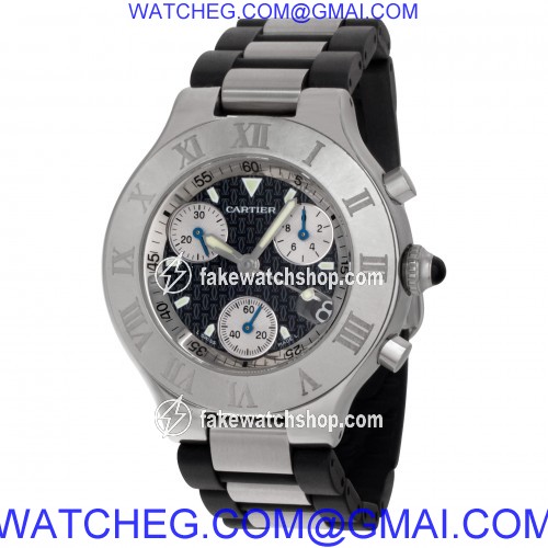 Cartier 2424 Chronoscaph Quartz Unisex Stainless Steel 3