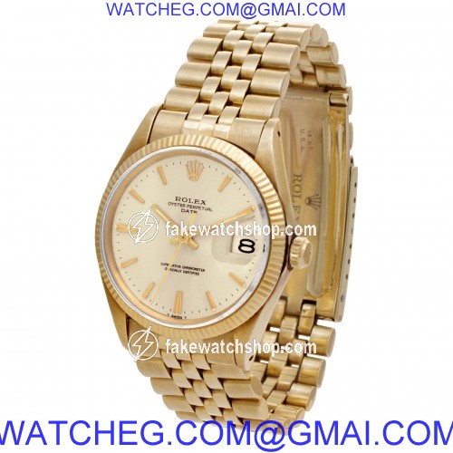 Rolex 1503 Date Automatic Unisex 14k yellow gold 3