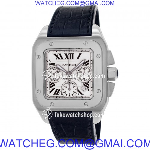 Cartier W20090x8 Santos 100 Automatic Male Stainless Steel 3