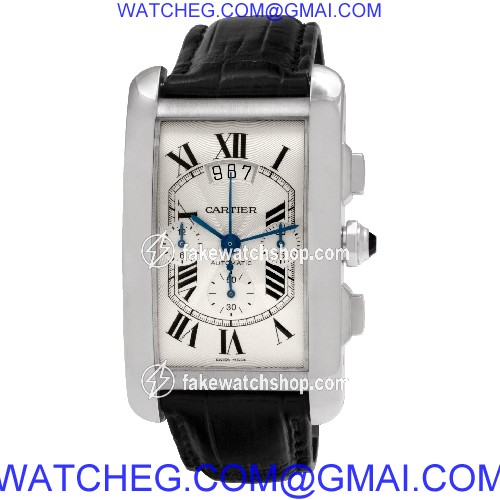 Cartier W2609456 Tank Americaine Automatic Male 18k White Gold 3