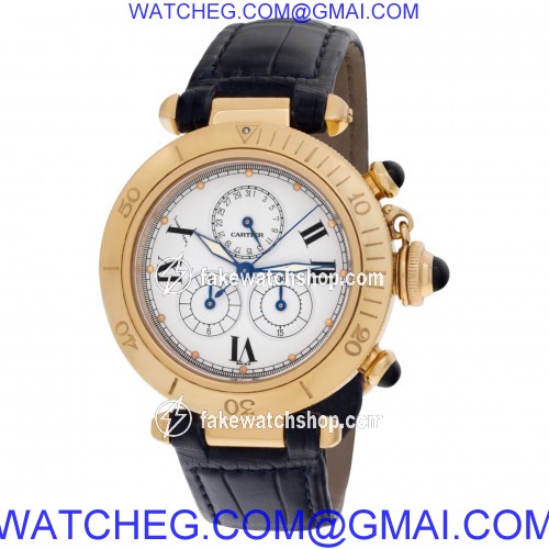 Cartier 1353 Pasha Quartz Unisex 18k Yellow Gold 3