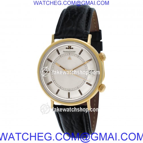 Jaeger LeCoultre E855 Memovox Manual Male 14k yellow gold 3