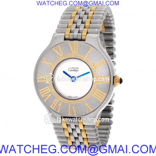 Cartier 1340 Must 21 Quartz Female Stainless Steel 3