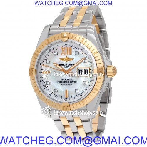 Breitling C49350 Galactic Automatic Male 18k rose gold & stainless steel 3