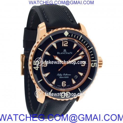 Blancpain 5015.3630.52 Fifty Fathoms Automatic Male 18k rose gold 3