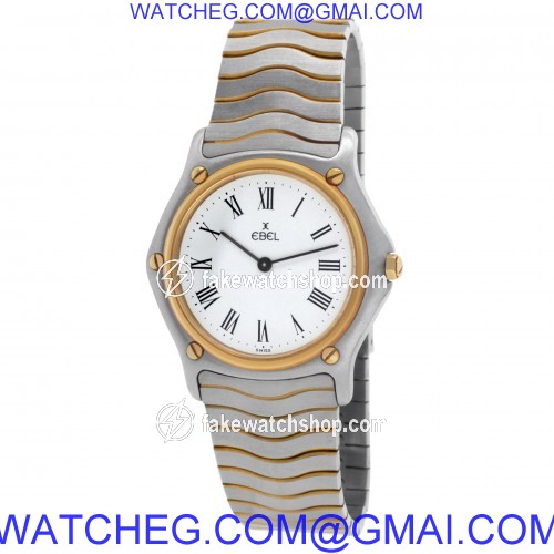 Ebel 12976 Classic Wave Quartz Female 18k gold & Stainless Steel 3