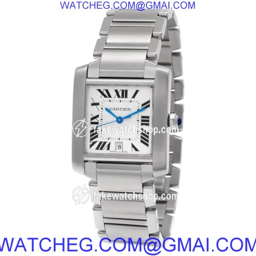 Cartier W51002Q3 Tank Francaise Automatic Unisex Stainless Steel 3