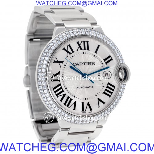 Cartier we9009z3 Ballon Bleu Automatic Male 18k White Gold 3