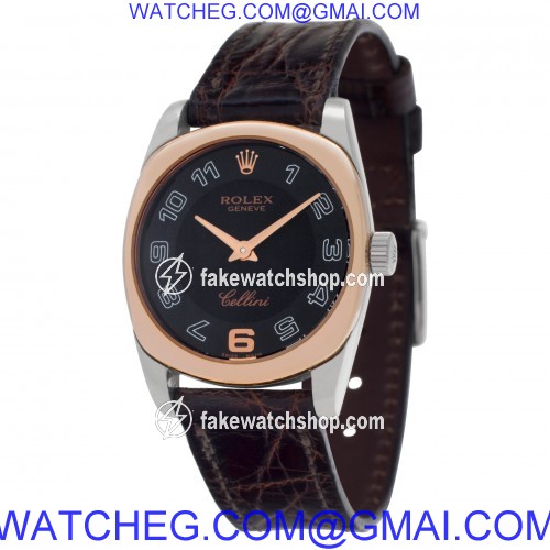 Rolex 6229/9 Cellini Quartz Female 18k White and Pink Gold 3