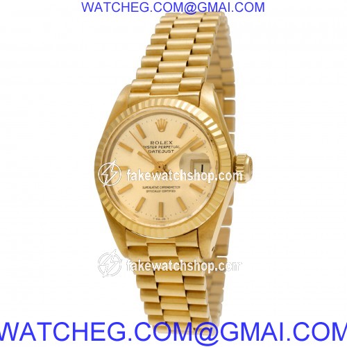 Rolex 6917 Datejust Automatic Female 18k yellow gold 3