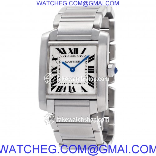 Cartier W51011Q3 Tank Francaise Quartz Female Stainless Steel 3