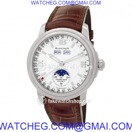Blancpain 3563-1527-53 Villeret Automatic Male 18k White Gold 3