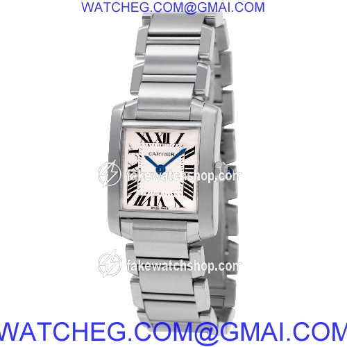 Cartier w51008q3 Tank Francaise Quartz Female Stainless Steel 3