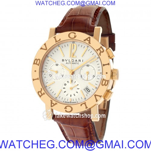 Bvlgari BB38GLCH Diagono Automatic Unisex 18k yellow gold 3