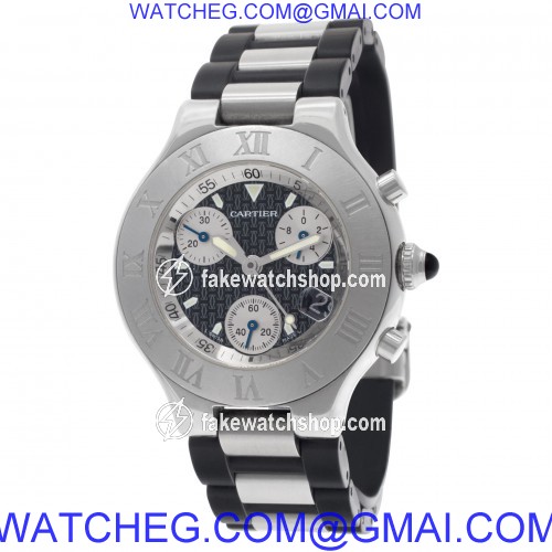 Cartier W10125U2 Chronoscaph 21 Quartz Unisex Stainless Steel 3
