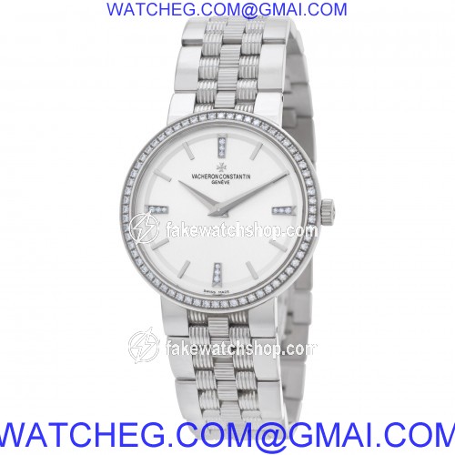Vacheron Constantin 25557 Traditionnelle Quartz Unisex 18k White Gold 3