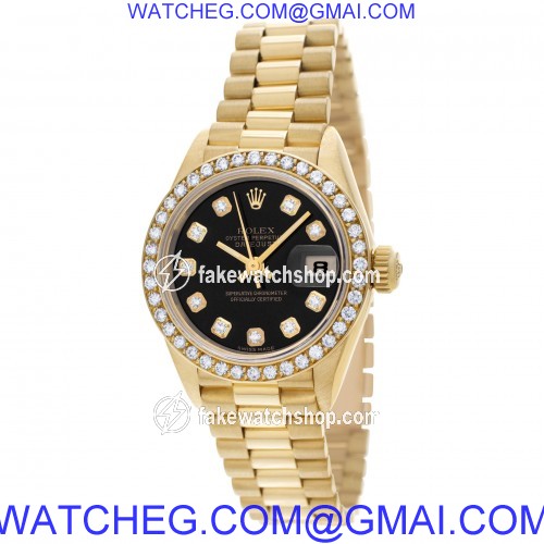Rolex 69138 Datejust Automatic Female 18k Yellow Gold 3