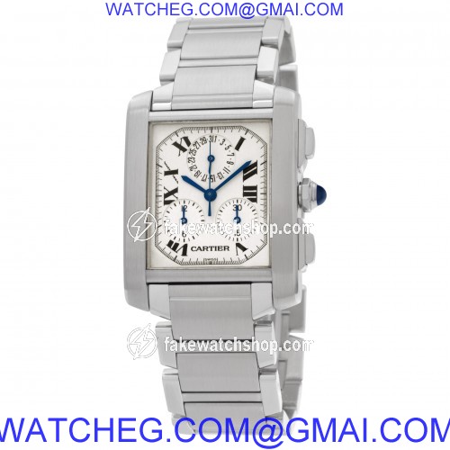 Cartier 2303 Tank Francaise Quartz Male Stainless Steel 3