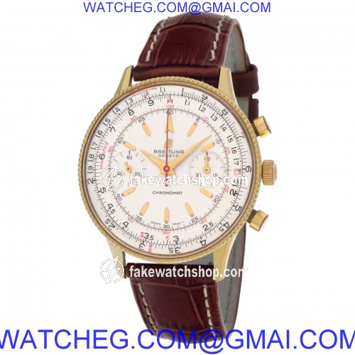 Breitling 21702 Chronomat Manual Male Gold Plate 3