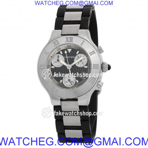 Cartier W10125U2 Chronoscaph 21 Quartz Unisex Stainless Steel 3