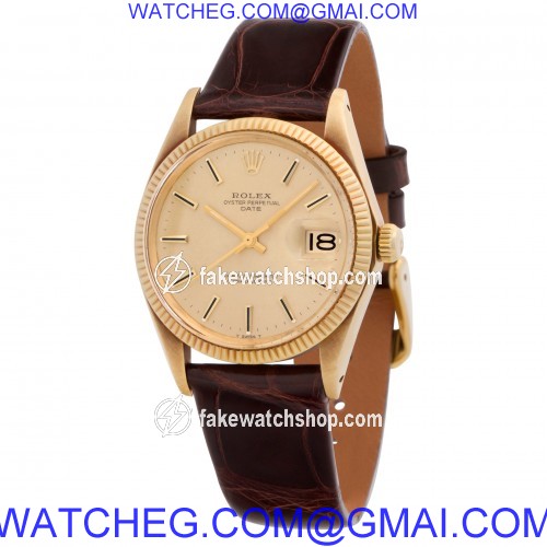Rolex 1503 Date Automatic Unisex 18k yellow gold 3