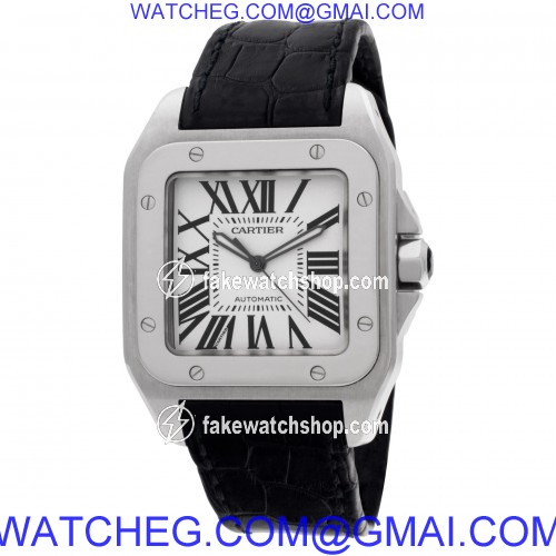 Cartier W20073X8 Santos 100 Automatic Unisex Stainless Steel 3