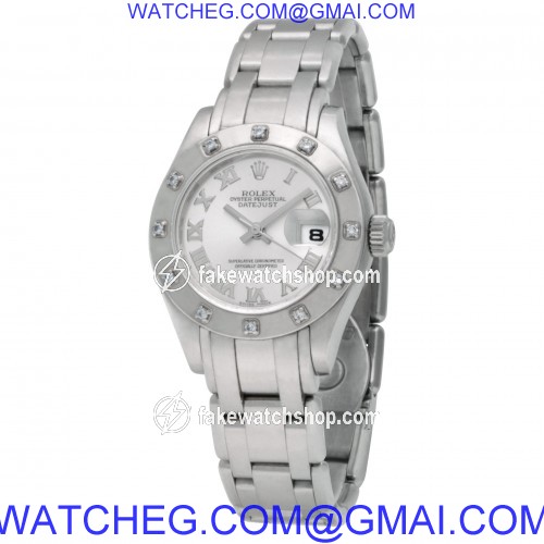 Rolex 80319 Pearlmaster Automatic Female 18k White Gold 3