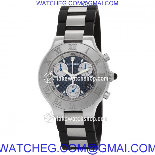 Cartier W10125U2 Chronoscaph 21 Quartz Unisex Stainless Steel 3