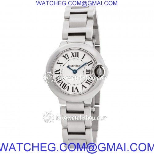 Cartier w69010Z4 Ballon Bleu Quartz Female Stainless Steel 3