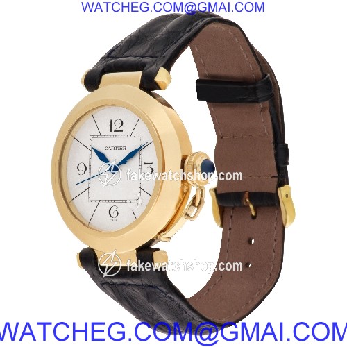 Cartier W3004856 Pasha 38mm Automatic Male 18k yellow gold 3